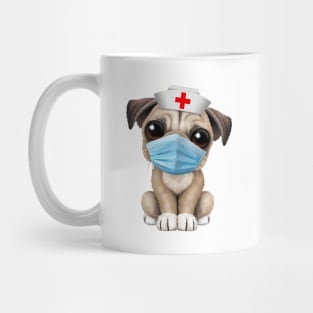 Cute Pug Puppy Nurse Mug